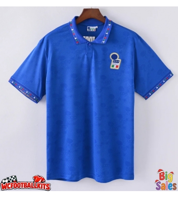 Italy 1994 Retro Home Shirt Men Short Sleeve