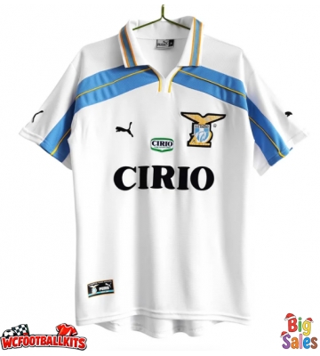 Lazio 1999-2000 Centenary Retro Home Shirt Men Short Sleeve