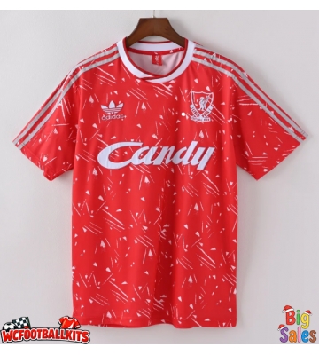 Liverpool 1989-1991 Retro Home Shirt Men Short Sleeve