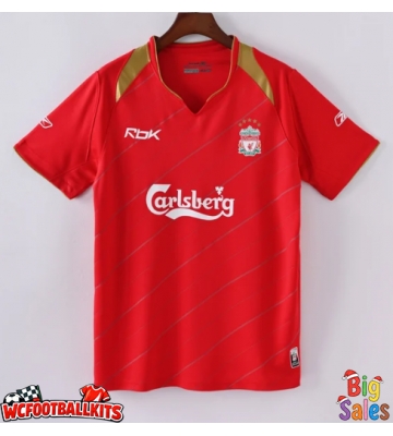 Liverpool 2005-2006 Retro Home Shirt Men Short Sleeve