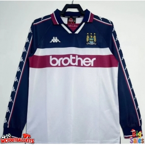 Manchester City 1997-1998 Retro Away Shirt Men Long Sleeve