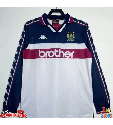 Manchester City 1997-1998 Retro Away Shirt Men Long Sleeve