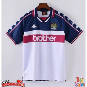 Manchester City 1997-1998 Retro Away Shirt Men Short Sleeve