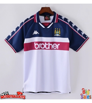 Manchester City 1997-1998 Retro Away Shirt Men Short Sleeve