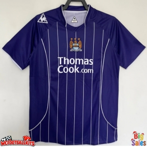 Manchester City 2007-2008 Retro Away Shirt Men Short Sleeve