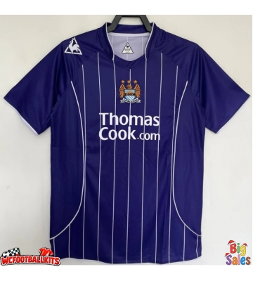 Manchester City 2007-2008 Retro Away Shirt Men Short Sleeve