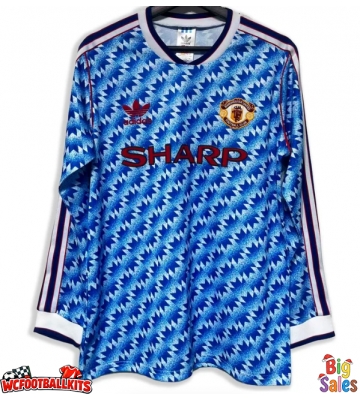 Manchester United 1990-1992 Retro Away Shirt Men Long Sleeve