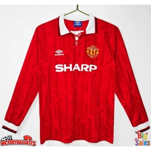 Manchester United 1992-1994 Retro Home Shirt Men Long Sleeve