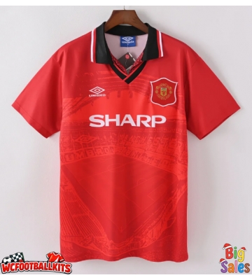 Manchester United 1994-1996 Retro Home Shirt Men Short Sleeve