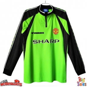 Manchester United 1998-1999 Goalkeeper Retro Shirt Men Long Sleeve