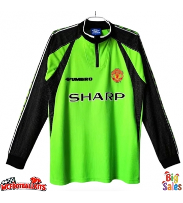 Manchester United 1998-1999 Goalkeeper Retro Shirt Men Long Sleeve