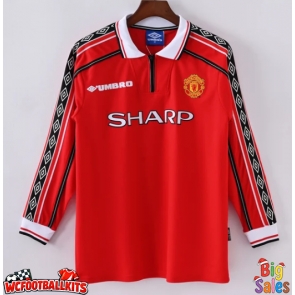 Manchester United 1998-1999 Retro Home Shirt Men Long Sleeve