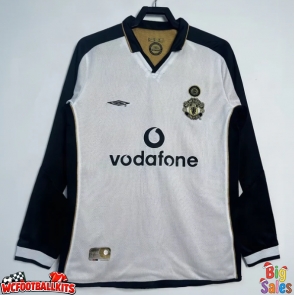 Manchester United 2001-2002 Retro Away Shirt Men Long Sleeve