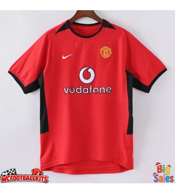 Manchester United 2002-2003 Retro Home Shirt Men Short Sleeve