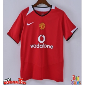 Manchester United 2004-2006 Retro Home Shirt Men Short Sleeve