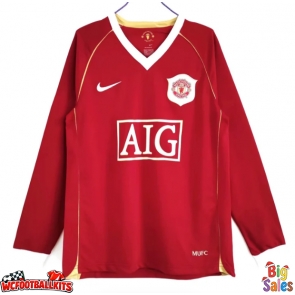 Manchester United 2006-2007 Retro Home Shirt Men Long Sleeve