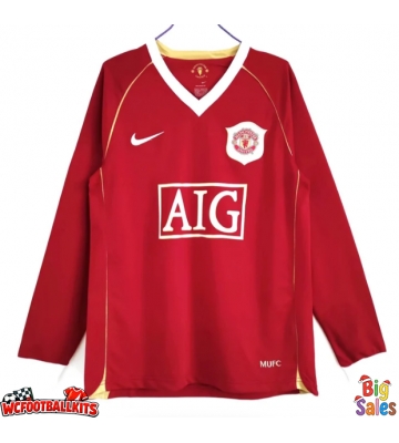 Manchester United 2006-2007 Retro Home Shirt Men Long Sleeve