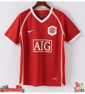 Manchester United 2006-2007 Retro Home Shirt Men Short Sleeve