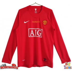 Manchester United 2007-2008 Champions League Retro Home Shirt Men Long Sleeve