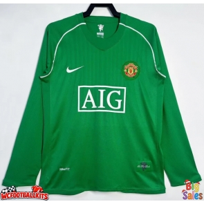 Manchester United 2007-2008 Goalkeeper Retro Away Shirt Men Long Sleeve