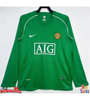 Manchester United 2007-2008 Goalkeeper Retro Away Shirt Men Long Sleeve