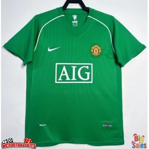 Manchester United 2007-2008 Goalkeeper Retro Away Shirt Men Short Sleeve