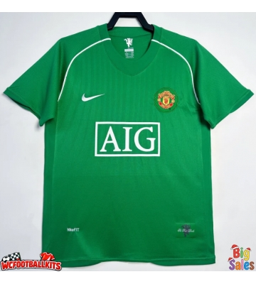 Manchester United 2007-2008 Goalkeeper Retro Away Shirt Men Short Sleeve