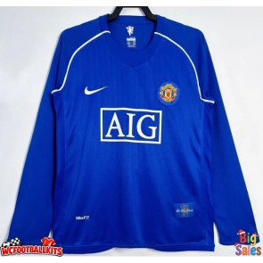 Manchester United 2007-2008 Goalkeeper Retro Home Shirt Men Long Sleeve