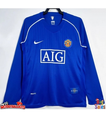 Manchester United 2007-2008 Goalkeeper Retro Home Shirt Men Long Sleeve