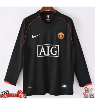 Manchester United 2007-2008 Retro Away Shirt Men Long Sleeve