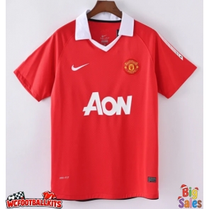 Manchester United 2010-2011 Retro Home Shirt Men Short Sleeve