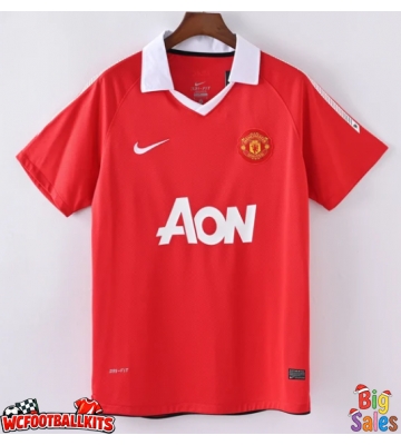 Manchester United 2010-2011 Retro Home Shirt Men Short Sleeve