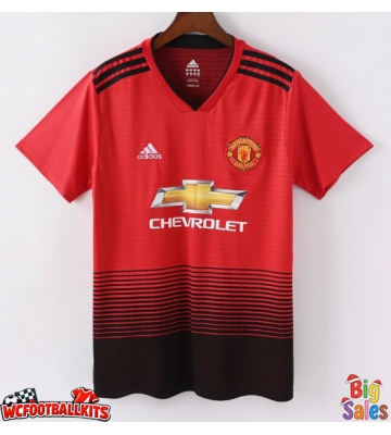 Manchester United 2018-2019 Retro Home Shirt Men Short Sleeve