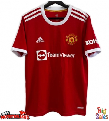 Manchester United 2021-2022 Retro Home Shirt Men Short Sleeve