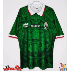Mexico 1998 Retro Home Shirt Men Short Sleeve