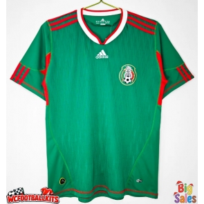 Mexico 2010 Retro Home Shirt Men Short Sleeve