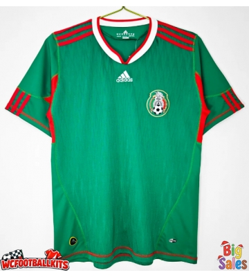 Mexico 2010 Retro Home Shirt Men Short Sleeve
