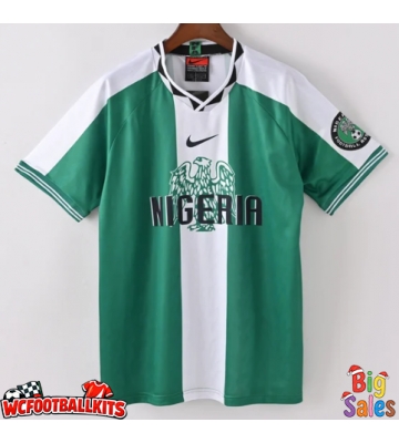 Nigeria 1996 Retro Home Shirt Men Short Sleeve