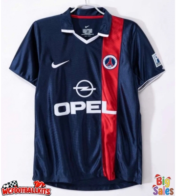 Paris Saint-Germain 2001-2002 Retro Home Shirt Men Short Sleeve