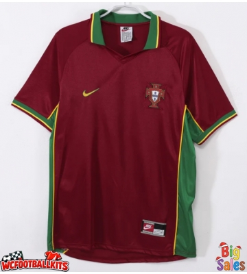 Portugal 1982 Retro Home Shirt Men Short Sleeve