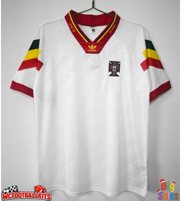 Portugal 1992 Retro Away Shirt Men Short Sleeve