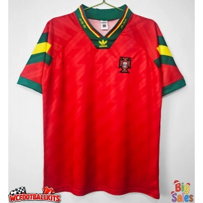 Portugal 1992 Retro Home Shirt Men Short Sleeve