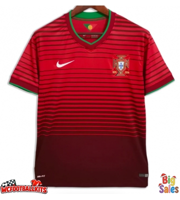 Portugal 2014 Retro Home Shirt Men Short Sleeve