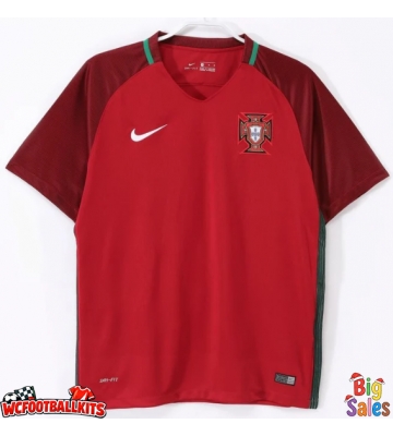 Portugal 2016 Retro Home Shirt Men Short Sleeve