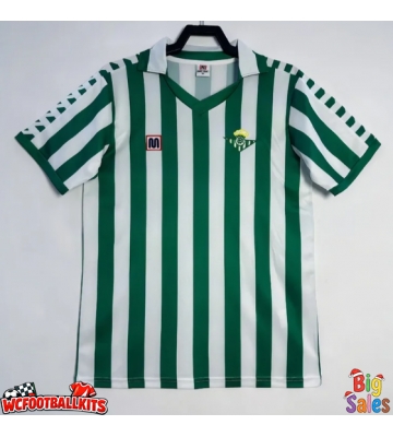 Real Betis 1982-1985 Retro Home Shirt Men Short Sleeve