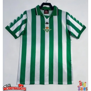 Real Betis 1999-2000 Retro Home Shirt Men Short Sleeve