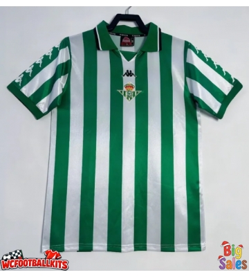 Real Betis 1999-2000 Retro Home Shirt Men Short Sleeve