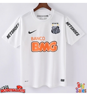 Santos 2013-2014 Retro Home Shirt Men Short Sleeve