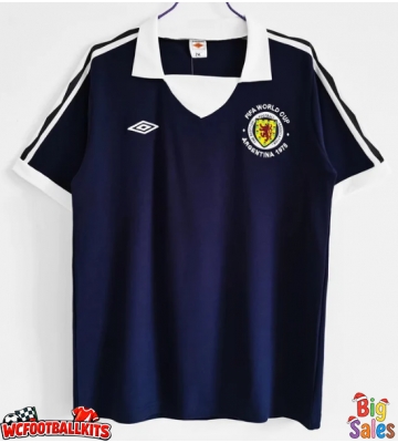 Scotland 1978 Retro Home Shirt Men Short Sleeve