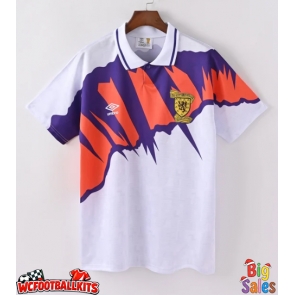 Scotland 1992 Retro Away Shirt Men Short Sleeve